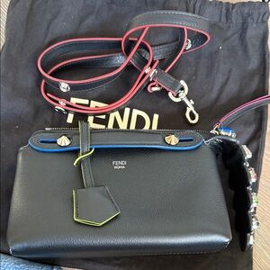 Fendi Bejeweled pochette clutch